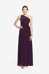 ALLISON BRIDESMAID GOWN EGGPLANT
