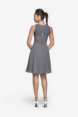 PORTER BRIDESMAID DRESS PEWTER