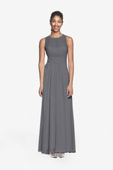 PORTER BRIDESMAID GOWN PEWTER