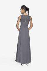 PORTER BRIDESMAID GOWN PEWTER