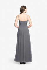 MILFORD BRIDESMAID GOWN PEWTER