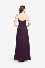 MILFORD BRIDESMAID GOWN EGGPLANT