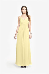MILFORD BRIDESMAID GOWN SOFT YELLOW