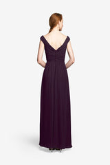 ELIZABETH BRIDESMAID GOWN EGGPLANT