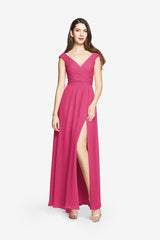ELIZABETH BRIDESMAID GOWN HOT PINK