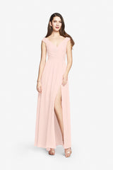 ELIZABETH BRIDESMAID GOWN ROSE QUARTZ