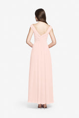 ELIZABETH BRIDESMAID GOWN ROSE QUARTZ