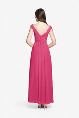 ELIZABETH BRIDESMAID GOWN HOT PINK