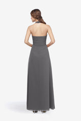 ABBOTT BRIDESMAID GOWN PEWTER