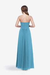 BLAINE BRIDESMAID GOWN TURQUOISE