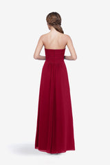 BLAINE BRIDESMAID GOWN CRANBERRY